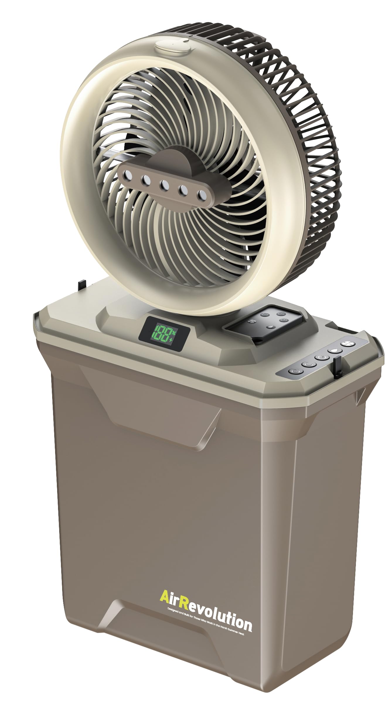 扇風機・サーキュレーター Air Revolution Mist Fan Amazon | Air Revolution MIST FAN ミストファン (カーキ) | ライト